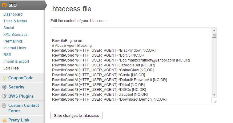 Use .HTACCESS