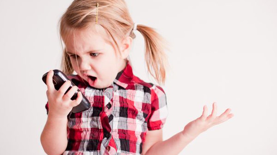 Kid Using Smartphone