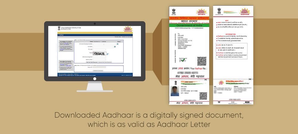 Download Aadhaar Card eAadhaar Online